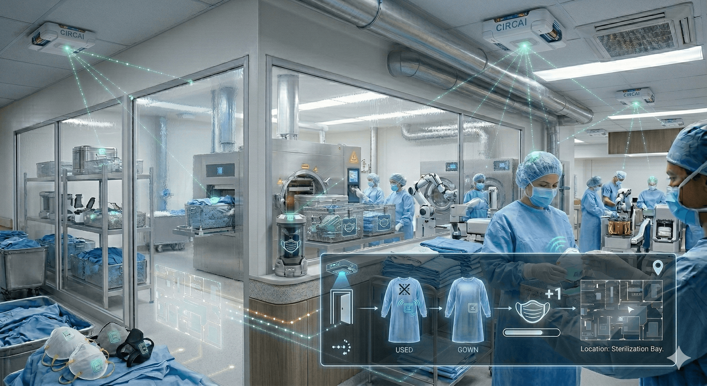 CIRCAI lifecycle tracking in a hospital environment